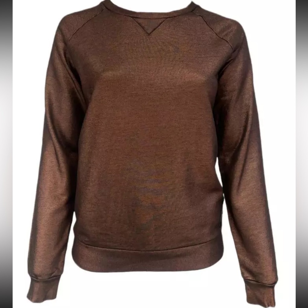 Scotch & Soda Shimmering Bronze Crewneck Sweater